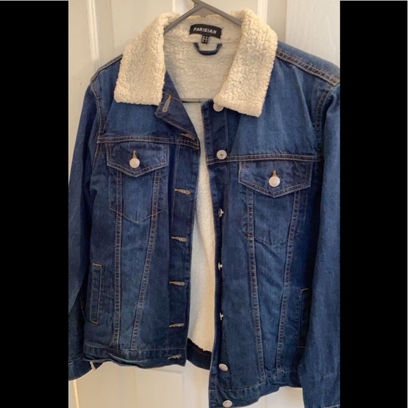 Denim jacket with teddy lining - Picture 1 of 4